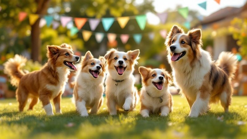 Blog section — Dog birthday party in backyard