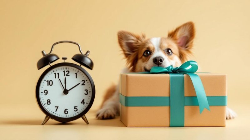 Blog section — Last minute gift with clock and dog
